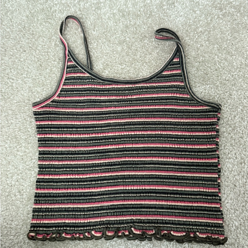 Striped Knit Tank Top